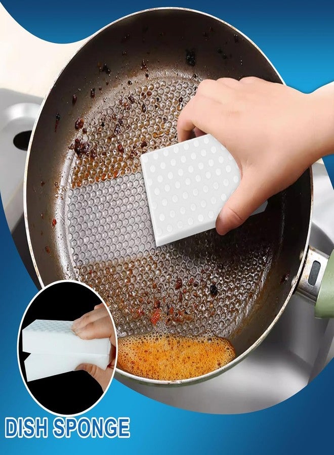 AKSH Magic Eraser Cleaning Sponges, Non-Scratch Scrubber for Kitchen, Bathroom, Wall, Furniture, 4-Pack - Image 3